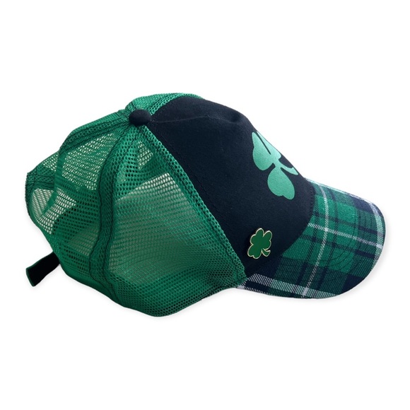 St. Patricks Day Lucky Clover Adjustable Hat - Picture 3 of 5